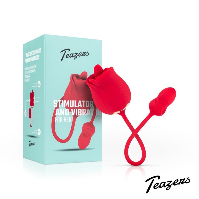 Teazers Rose Vibrator - Jajeczko Stymulujące - Róża