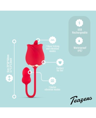 Teazers Rose Vibrator - Jajeczko Stymulujące - Róża