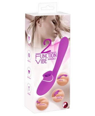 2 Function bendable Vibe - Wibrator Stymulujący Punkt G i Łechtaczkę