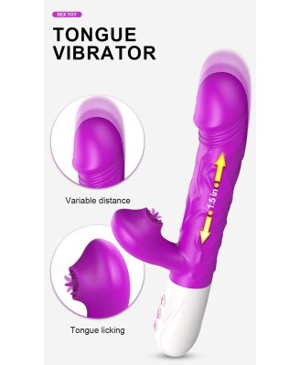 Wibrator króliczek - 10 funkcji wibracji