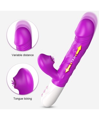 Wibrator króliczek - 10 funkcji wibracji