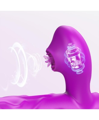 Wibrator- SiliconeTongue Vibrator, USB 10 Function