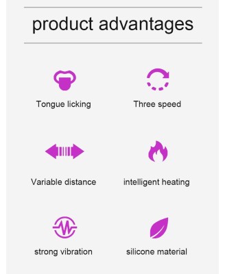 Wibrator- SiliconeTongue Vibrator, USB 10 Function