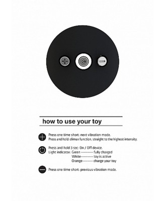 Stymulator Minu - Lay On Vibrator - Stymulator Łechtaczki - Czarny