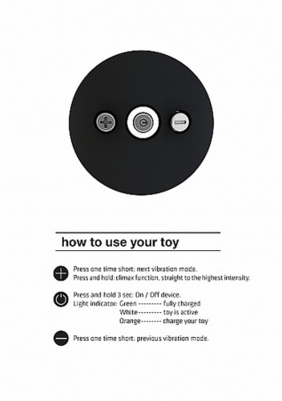 Stymulator Minu - Lay On Vibrator - Stymulator Łechtaczki - Czarny