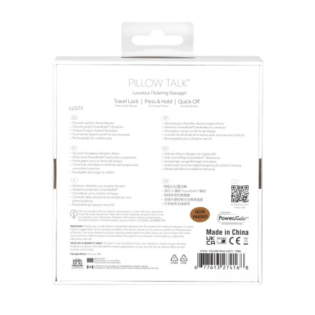 Pillow Talk - Dyskretny Stymulator Szminka - Różowy