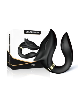 Fox black - Wibrator dla Par - Sterowany na pilota