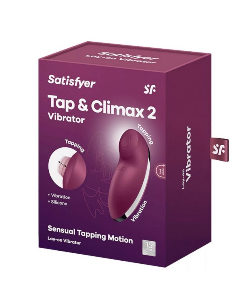 Satisfyer Tap & Climax 2 Red - Stymulator Łechtaczki