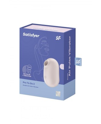 Satisfyer Pro To Go 2 Beige - Stymulator Łechtaczki
