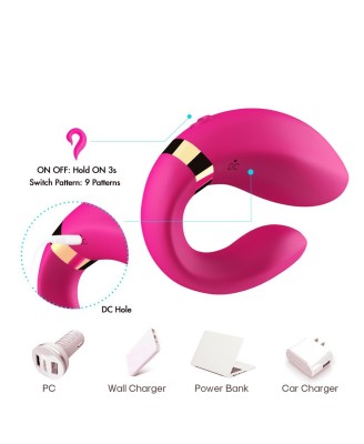 Crescent - Wibrator dla Par - Różowy