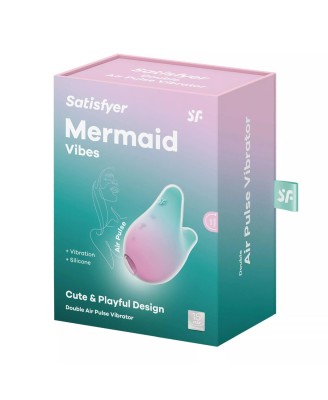Satisfyer Mermaid Vibes mint/pink - Stymulator Łechtaczki