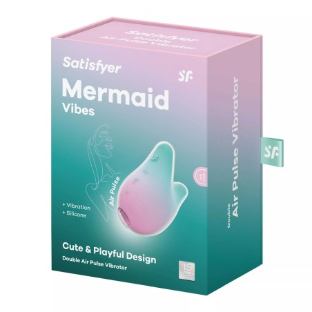 Satisfyer Mermaid Vibes mint/pink - Stymulator Łechtaczki