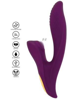 Athena Tapping Sensation - Wibrator Króliczek - Fioletowy