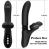 Silicone Vibrator 7 Powerful Modes - Licking,
Thrusting and Heating, Black