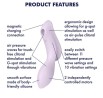 Satisfyer Curvy Trinity 2 Violet - Wielofunkcyjny Wibrator