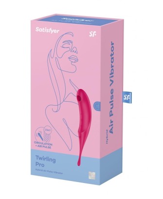Satisfyer Twirling Pro red - Stymulator Łechtaczki