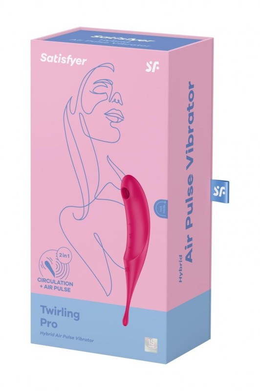 Satisfyer Twirling Pro red - Stymulator Łechtaczki