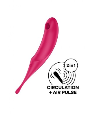 Satisfyer Twirling Pro red - Stymulator Łechtaczki