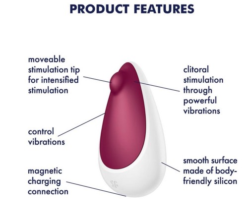 Satisfyer Spot On 3 berry - Stymulator Łechtaczki
