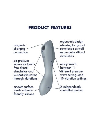 Vibrator - Curvy Trinity 3 (Blue Grey)
