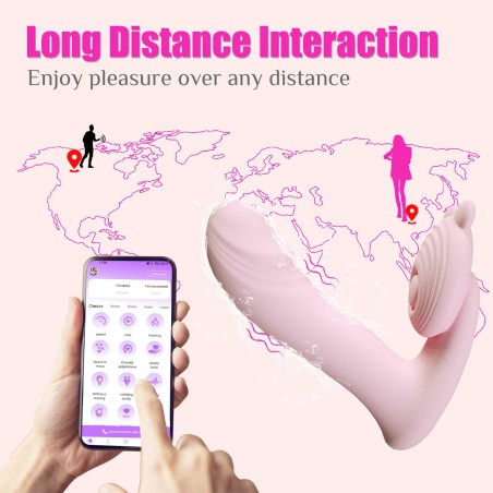 Silicone vibrator 3 speeds, 6 frequencies
Finger function, Heating + APP control