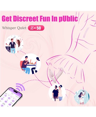 Silicone vibrator 3 speeds, 6 frequencies
Finger function, Heating + APP control