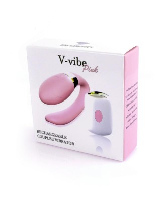 Stymulator-V-Vibe Pink USB 7 Function / Remote Control