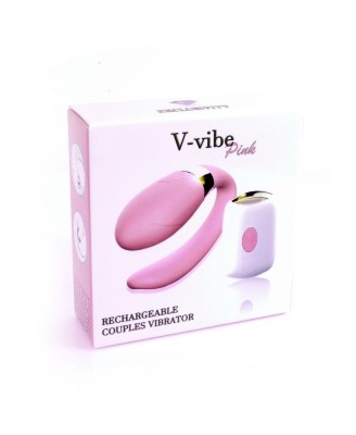 Stymulator-V-Vibe Pink USB 7 Function / Remote Control