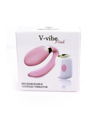 Stymulator-V-Vibe Pink USB 7 Function / Remote Control