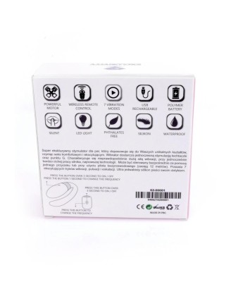 Stymulator-V-Vibe Pink USB 7 Function / Remote Control