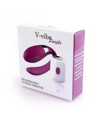 Stymulator-V-Vibe Purple USB 7 Function / Remote Control