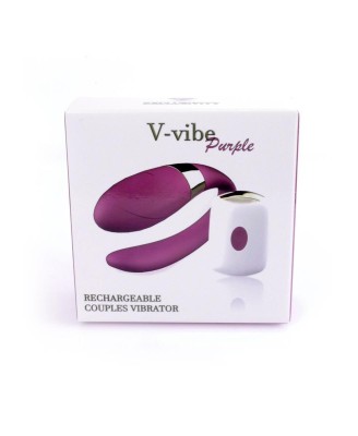 Stymulator-V-Vibe Purple USB 7 Function / Remote Control