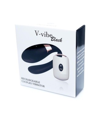 Stymulator-V-Vibe Black USB 7 Function / Remote Control