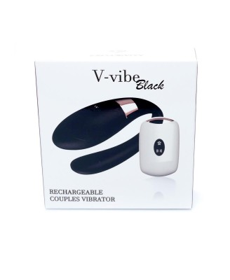 Stymulator-V-Vibe Black USB 7 Function / Remote Control