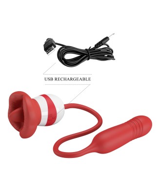PRETTY LOVE - Ashlynn, 5 vibration functions 5 thrusting settings 5 licking settings