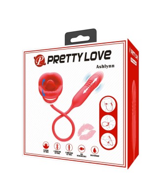 PRETTY LOVE - Ashlynn, 5 vibration functions 5 thrusting settings 5 licking settings