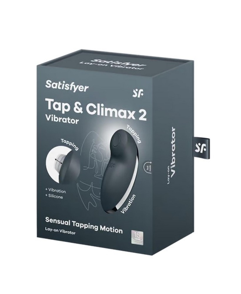 Satisfyer Tap & Climax 2 grey - Stymulator Łechtaczki