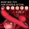 Silicone Vibrator 7 Powerful Modes - 
Licking, 7 Thrusting
Heating, Red