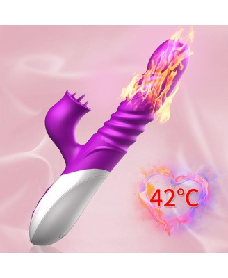 Wibrator-Silicone Vibrator USB 10 Function and Thrusting Function / Heating