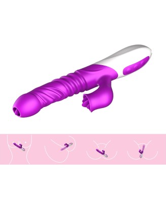 Wibrator-Silicone Vibrator USB 10 Function and Thrusting Function / Heating