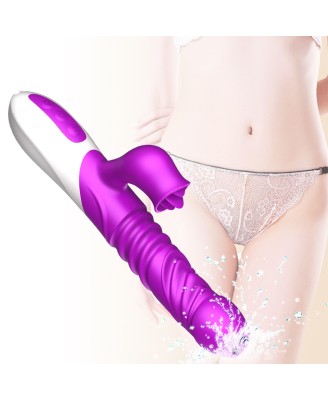 Wibrator-Silicone Vibrator USB 10 Function and Thrusting Function / Heating