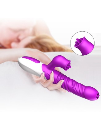 Wibrator-Silicone Vibrator USB 10 Function and Thrusting Function / Heating