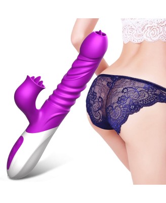 Wibrator-Silicone Vibrator USB 10 Function and Thrusting Function / Heating