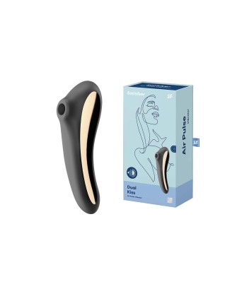 Satisfyer Dual Kiss (Czarny) - Stymulator Łechtaczki