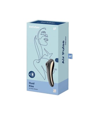 Satisfyer Dual Kiss (Czarny) - Stymulator Łechtaczki