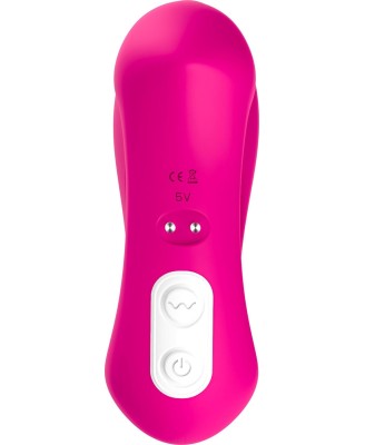 Stymulator silicone 2*9 vibration function Rose Red