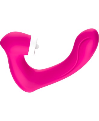 Stymulator silicone 2*9 vibration function Rose Red