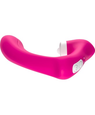 Stymulator silicone 2*9 vibration function Rose Red