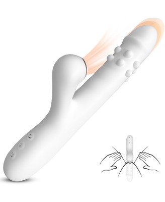 Silicone Vibrator - Wibrator Króliczek z funkcją rotacji