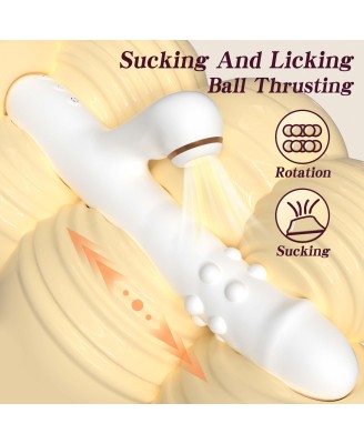 Silicone Vibrator - Wibrator Króliczek z funkcją rotacji
